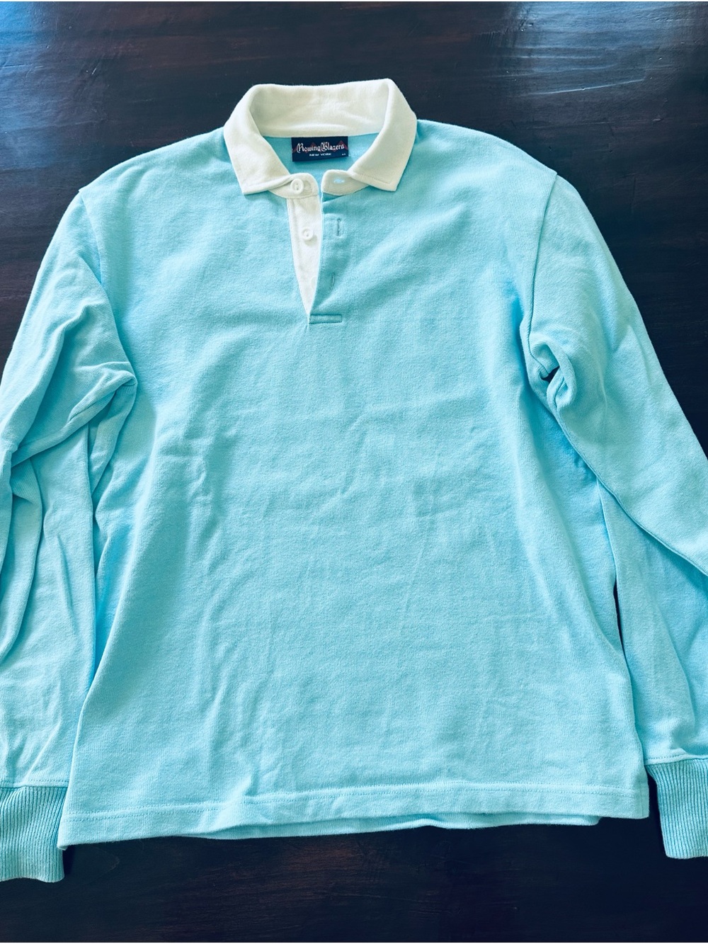 Rowing Blazers Light Blue Ametora double-knit Rugby